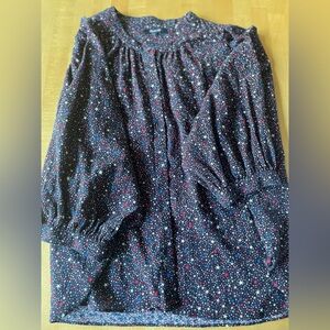 Madewell cotton star pattern top, size large.